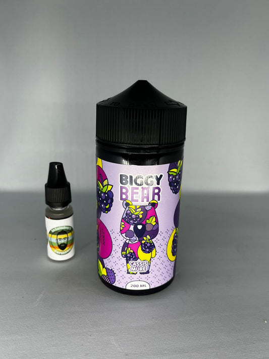 E-liquide - Biggy Bear - Cassis Mûre - 200ml